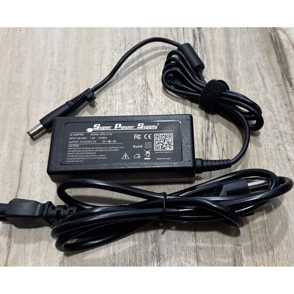 Super Power Supply Model SPS-LA-65 18.5V AC Power Adapter Charger for Computers